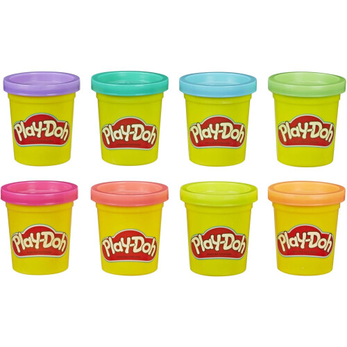 Play-Doh Play-Doh 8-Pack Neon Modelling Compound Set for Kids 2