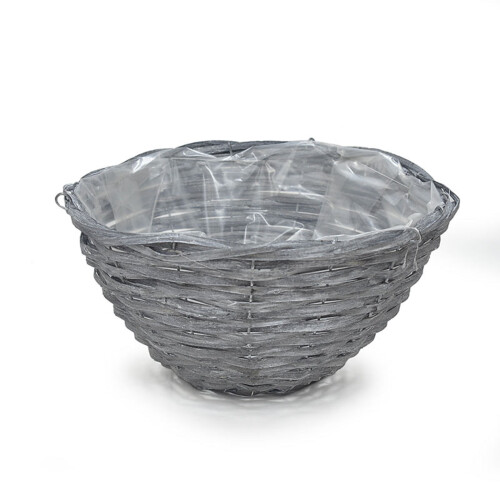 Brown Rattan Hanging Garden Planter