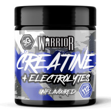Warrior Creatine Monohydrate + Electrolytes 360g (112 Servings) – Creatine & Electrolyte Powder Drink – Micronised Creatine Powder for Strength, P