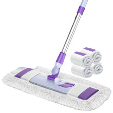 Large Flat Mop, New Lazy Dust Mop, Household Mop, Wet and Dry Use,Handheld Hands-Free Floor Cleaning Tool