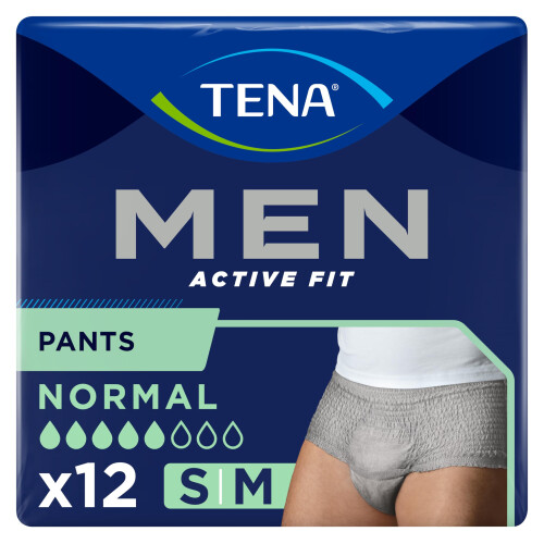 Tena Tena - Tena Men Active Fit Normal (Small/Medium) Pants - 12 Pieces