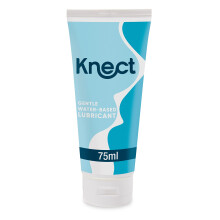 Knect Personal Water Based Lube 75ml, Fragrance Free, Safe for use with latex and polyisoprene Condoms, Non Staining Personal Lubricant, Easy to Rins