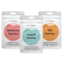 Kind Patches | Berberine, Unpuff and MB Patches | Metabolic Trio Bundle | Digestive Comfort Support | Berberine, Vitamin B, Dandelion, Ginger, Citrus