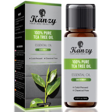 Kanzy Tea Tree Essential oil 10ml 100% Pure Tea Tree Oil for Skin, Hair, Face, Nails Natural Vegan & Undiluted for Aromatherapy & Diffusers