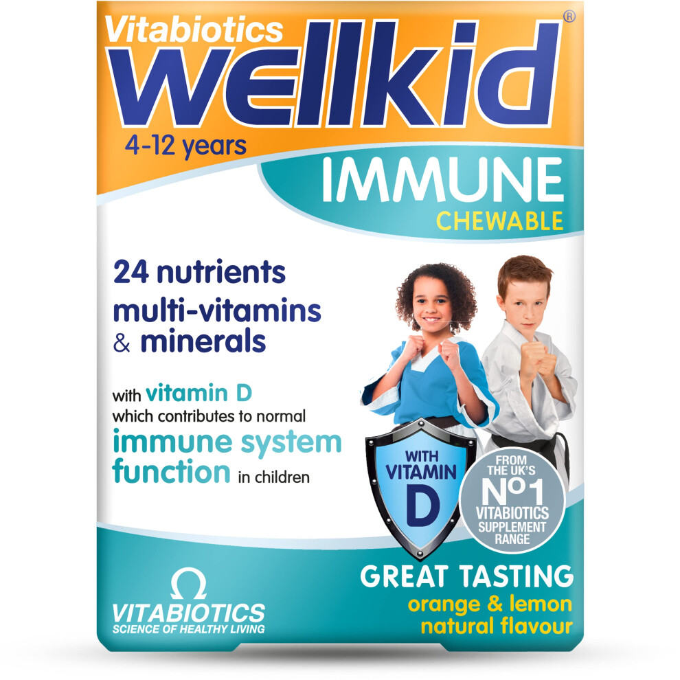 Wellkid Immunity Booster Chewable Vitamin Tablets For Kids,