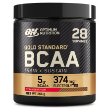 Optimum Nutrition Gold Standard BCAA Train + Sustain, Amino Acids Pre Workout Powder, Sports Drink with Vitamin C, Zinc, Magnesium and Electrolytes,