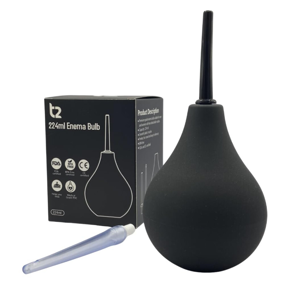 T2 Enema Bulb 224Ml For Men And Women - Reusable Colon Cleansing
