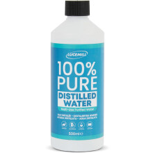 Lucemill 500ml Distilled Water | 100% Pure & Mineral-Free | For CPAP Machines, Medical Devices, Steam Cleaners & Irons | UK Bottled