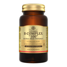 Solgar Vitamin B-Complex "100" Extra High Potency Vegetable Capsules - Pack of 100 - Supports Mental Performance and Reduces Fatigue - Vegan