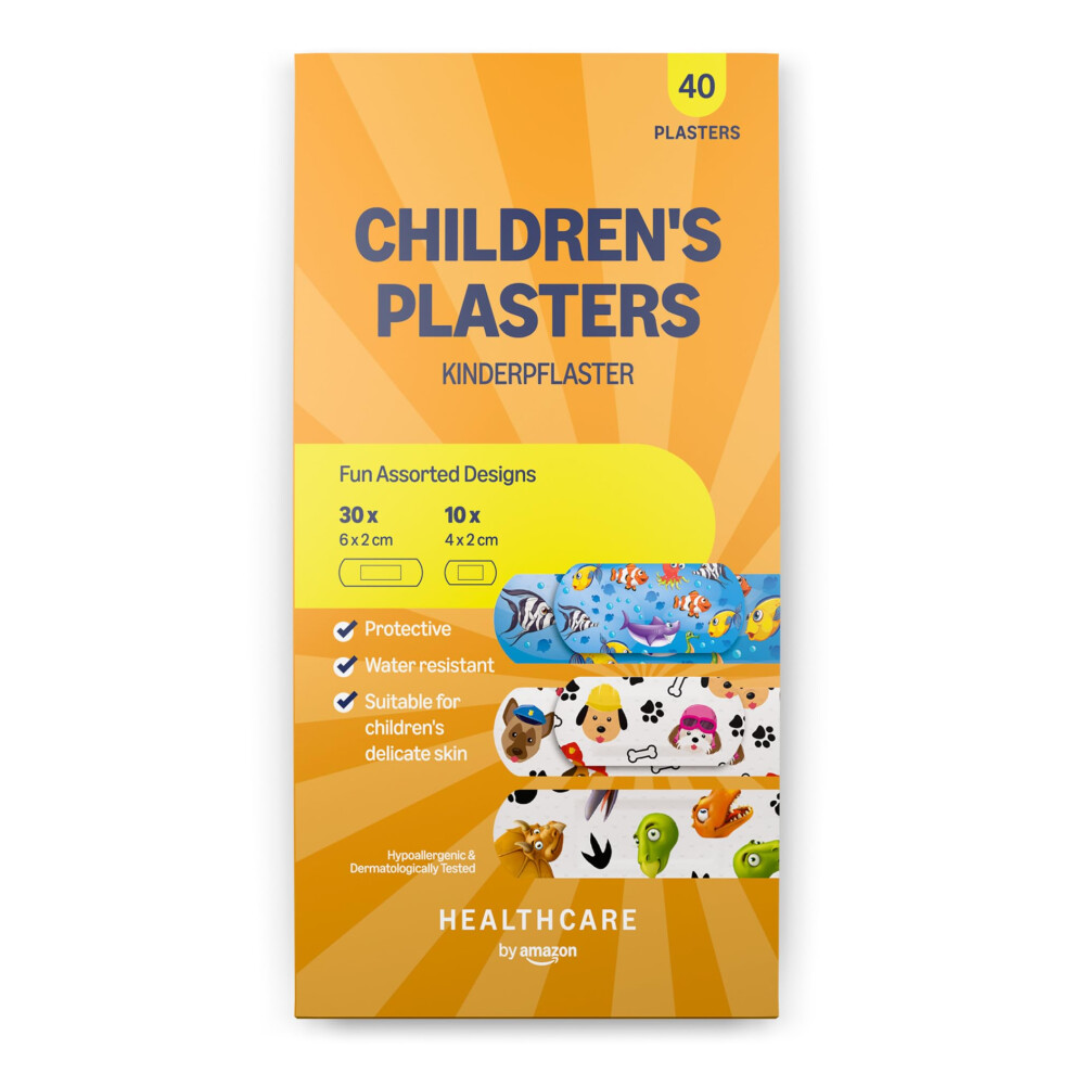 By Amazon Healthcare Children's Plasters 40 Plasters (Previously A Amazon Basic Care Brand, Same Product)