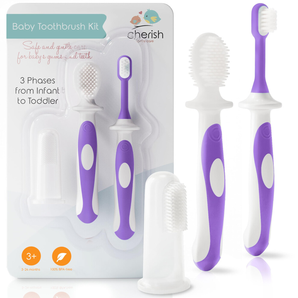 Cherish Baby Care 0-2 Years Toothbrush - Safety-Tested & Bpa-Free