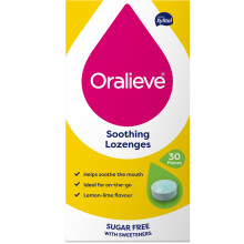Oralieve Sugar Free Soothing Lozenges 1 Pack (30 Lozenges) – Slow-Dissolving Formula with Xylitol for Dry Mouth Relief – Mild Lemon-Lime Flavour