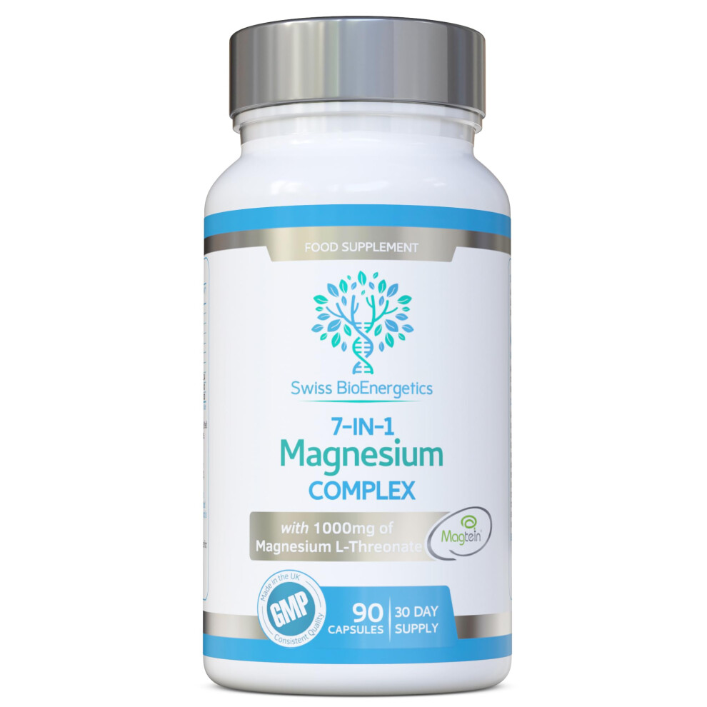 Swiss Bioenergetics Magnesium L-Threonate Complex 7-In-1 With 1000Mg Of Magtein Plus