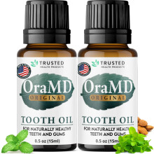OraMD 4-in-1 Original Strength Tooth Oil- Clinically Tested Gum Disease Treatment, Gingivitis Treatment and Sensitive Teeth and Gums - All-Natural So