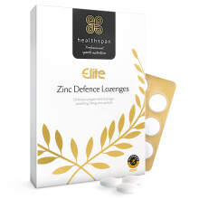 Healthspan Elite Zinc Defence Lozenges 34mg | Providing 34mg Zinc Acetate | Immu