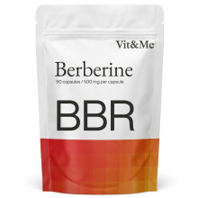 Berberine Supplement 90 Capsules, Flexible Dosage 500mg - 1000mg - 1500mg | 98% Pure Berberine HCL Clean High Strength | Blood Sugar Support, AMPK Me