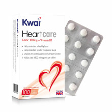 Kwai Heartcare 300mg Tablets - 100 Tablets (Pack of 1) - with Vitamin B1 and Sta