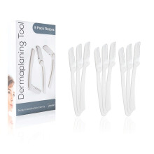 Dermaplaning Tool (9 Count) – Easy to Use Dermaplane Razor for Face – Practical
