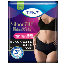 TENA Silhouette Plus Noir Incont Pants Med 9s 4 Pack