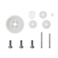 For  CyberBrick 1:48 Single-Axis Plastic Reduction Gear Kit for 3D Printed Models Plastic Reduction Gear Kit