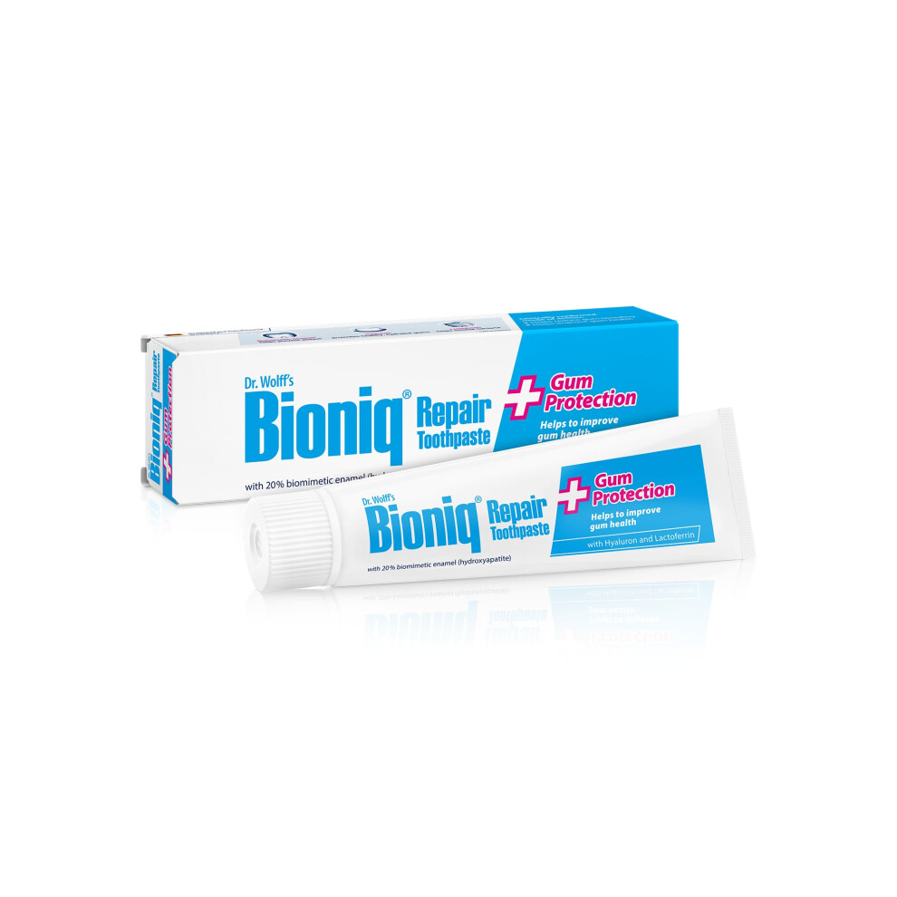 Bioniq Dr. Wolff's Repair Plus Toothpaste | Fluoride Free With Biomimetic Enamel Hydroxyapatite | For Sensitive Teeth | Helps To Reduce Gum Bleeding
