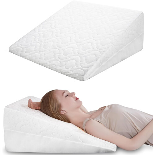 Orthopaedic Bed Wedge Pillow Foam Inside | For Acid Reflux, GERD,