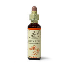 Bach Original Flower Remedies Rock Rose, Face Your Fears, Be Fearless, Emotional Wellness, Natural Flower Essence, 20ml
