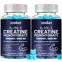 2Pack Creatine Gummies 6000mg, Creatine Monohydrate Powder & Tablets Alternative, Pre/Post Gym Workout Support for Muscle Strength & Recvovery, with