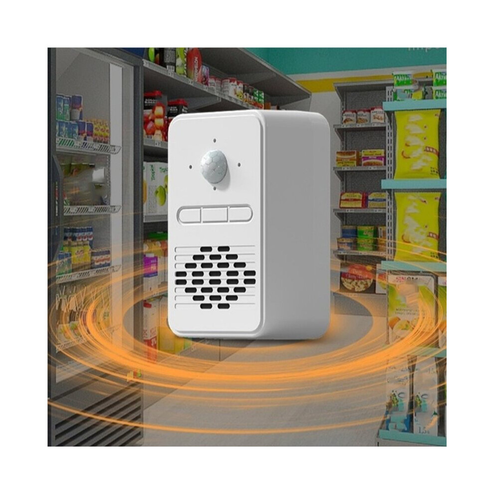 Pir Motion Sensor Wireless Doorbell Anti-Theft Motion Activated Chime Motion Sensor Doorbell Wall Mounted White 4713321002535