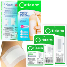 Cutiderm Large Cutiderm Assorted Adhesive Sterile Wound Dressings Pack of 30