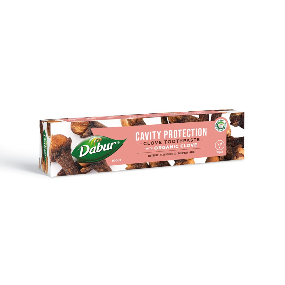 Dabur Organic Clove Toothpaste - 100Ml | Cavity Protection Toothpaste