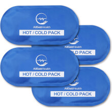 Reusable Cold Gel Ice Packs for Sports Injuries | 4 Pack Cold Compress Gel Ice Pack for Knee, Neck, Hip, Shoulder & Back Pain