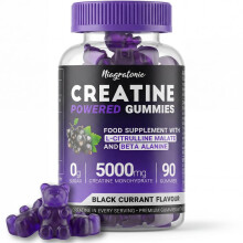 Creatine Gummies 5000mg High Strength | Creatine Monohydrate with L-Citrulline Malate & Beta-Alanine | 90 Sugar Free Vegan Gummies | 30 Day Supply |