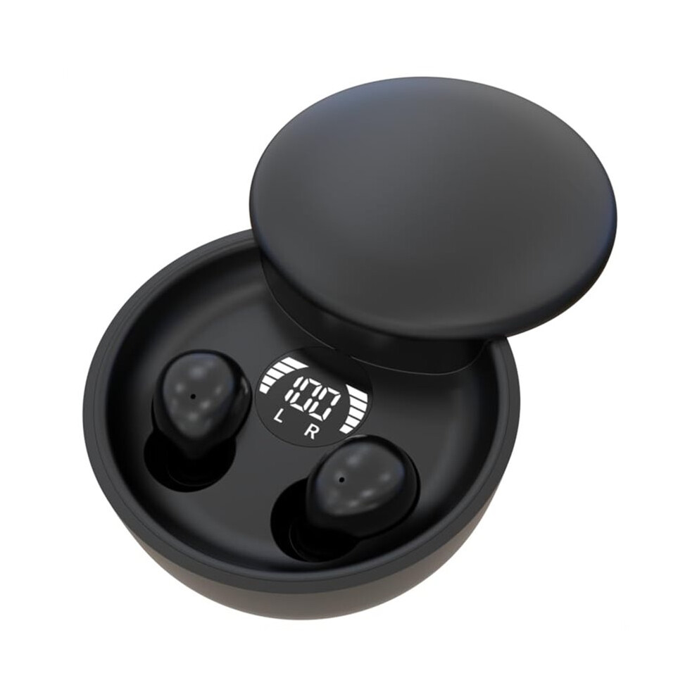 Invisibles Earphones 5.4 Wireless Earbuds Noise Reduction Sleeping Sport Earphones Working Earbuds A Black 4713278342883
