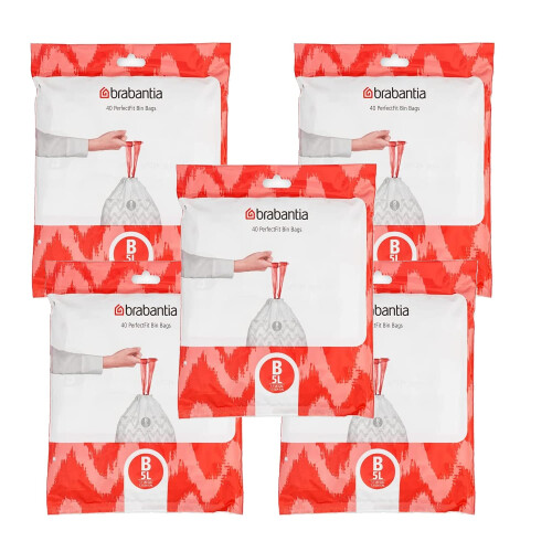 Brabantia Brabantia Bin Liners 5 litres (B), pack of 180