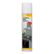 HG Stainless Steel Cleaner Spray - Cleans & Shines Splashbacks, Cooker Hoods, Fridges, Ovens, Microwaves, Sinks & Handles - 300ml