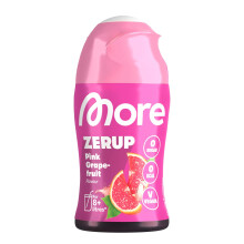 MORE Zerup, Zero Calorie Syrup a.o. with Real Fruit Extracts, Pink Grapefruit, 65 ml (up to 8 l Softdrink) - Zero Added Sugars