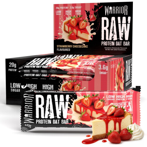 Warrior Warrior RAW Protein Bars 12 x 75g High Protein Oat Flapjack Snack