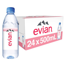 Evian Prestige Still Mineral Water, 24 x 0.5 Litre