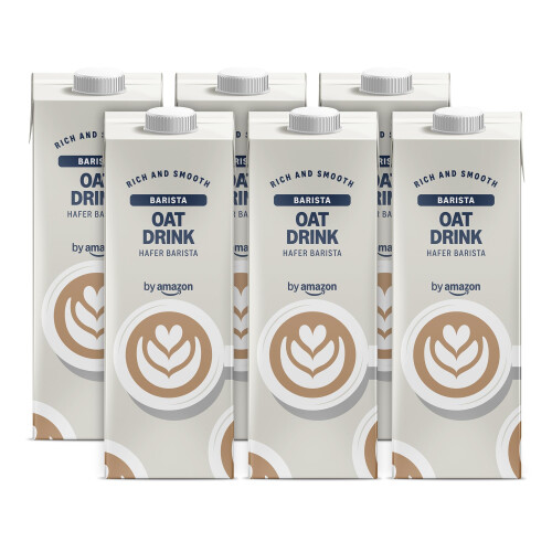 by Amazon Oat Barista Milk, 6 x 1L
