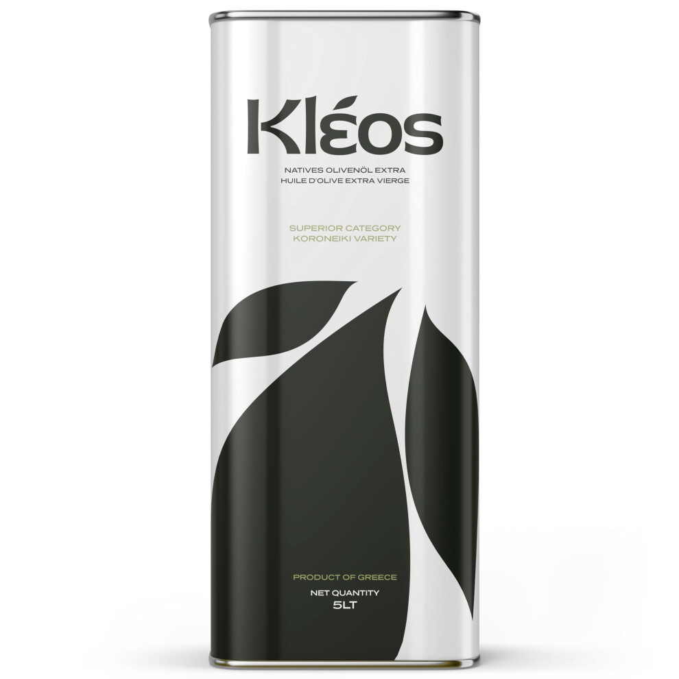 Photos - Vitamins & Minerals Kleos Extra Virgin Olive Oil 5 Liter - New Harvest -2026 - Cold-Pressed Greek Olive Oil from Koroneiki Olives - Premium 2025