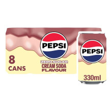 Pepsi Cream Soda Cola | 330ml Can | 8 Pack