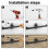 2 Pack Backpack Leaf Blower Hanger, Backpack Blower Storage Organizer Holder Heavy Duty Chainsaw Wall Mount Garden Tools 9