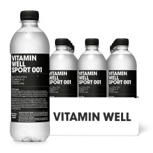 Vitamin Well Sport 001 Electrolyte & Carbohydrate Sports Drink – Lemon Lime | With Vitamins B+D & Magnesium | Helps Maintain Endurance Performance D