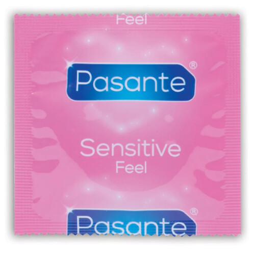 Pasante Pasante Sensitive Condoms Thin Extra Feel 50 Pack - Condoms Bulk for Men, Silico 2