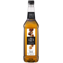 1883 Maison Routin Premium Roasted Hazelnut Syrup, 1 Litre PET Bottle