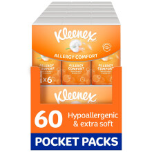 Kleenex Allergy Comfort Pocket Pack 9sc X 6 Packs