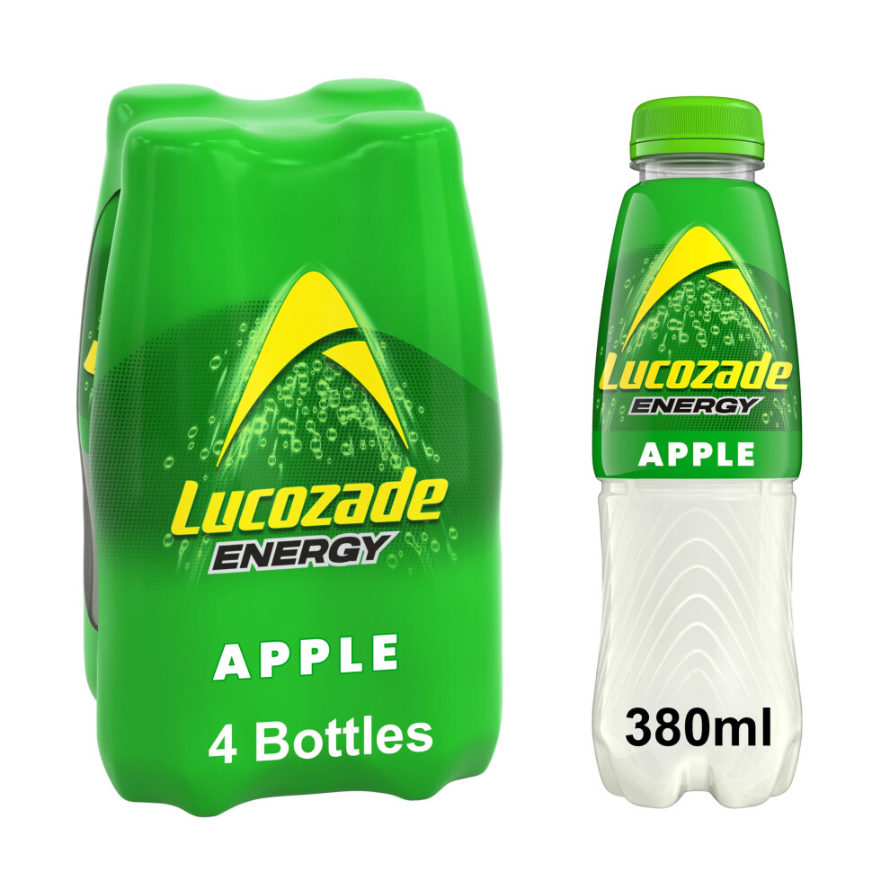 Lucozade Energy Apple 380Ml (Pack Of 4)