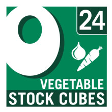 OXO 24 Vegetable Stock Cubes – Full-Flavour, Plant-Based & Vegan, Ideal for Soups, Stews, Gravy & Roast Dinners, 142 g (Pack of 1)