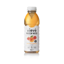 Vieve Protein Water 6x500ml - Peach & Raspberry | 20g Protein, Sugar Free, Fat Free & Dairy Free | A Ready to Drink Alternative to Protein Powders &